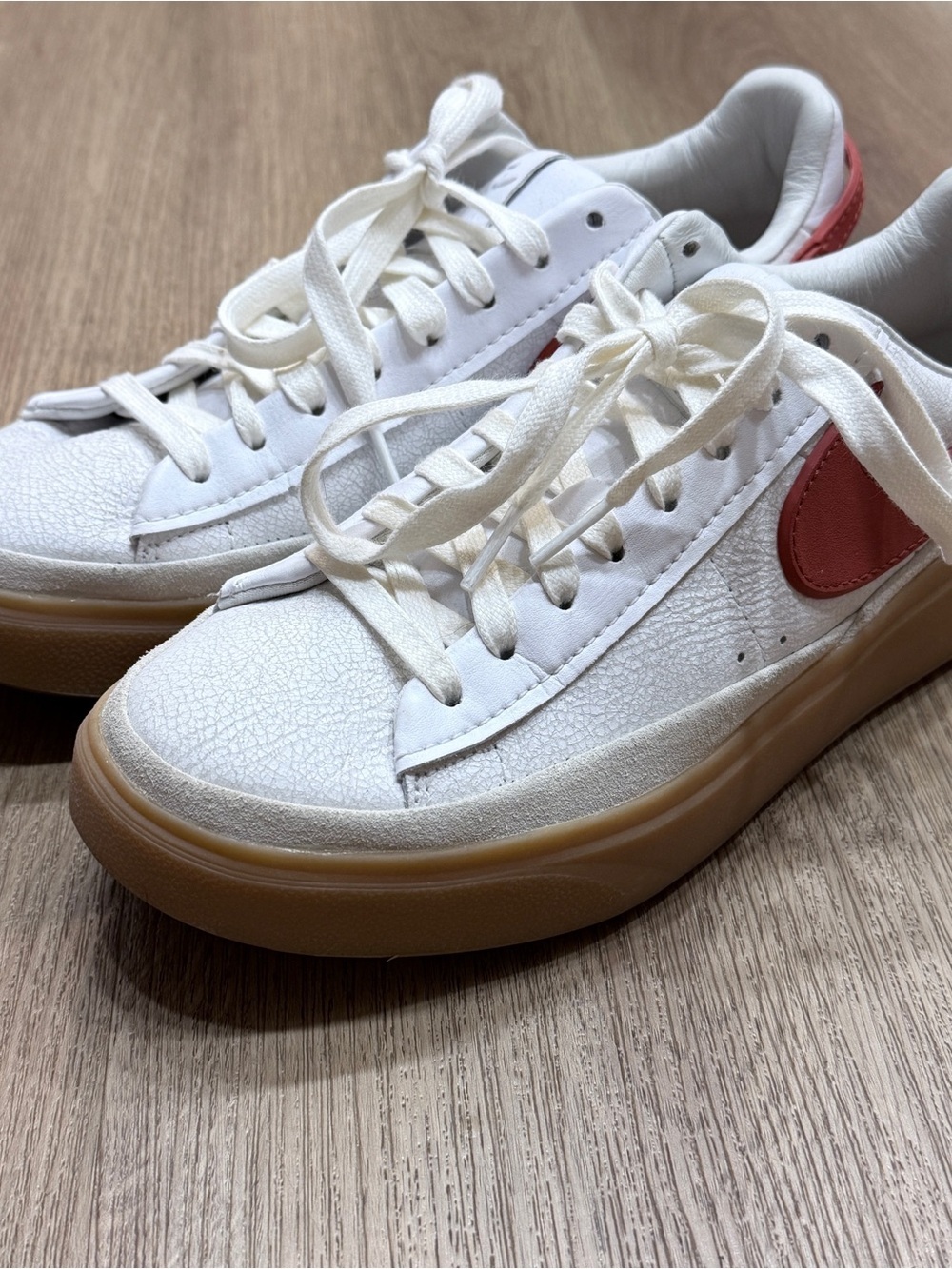 Nike Blazer Phantom Low White Dragon Red Gum Men’s 8.5